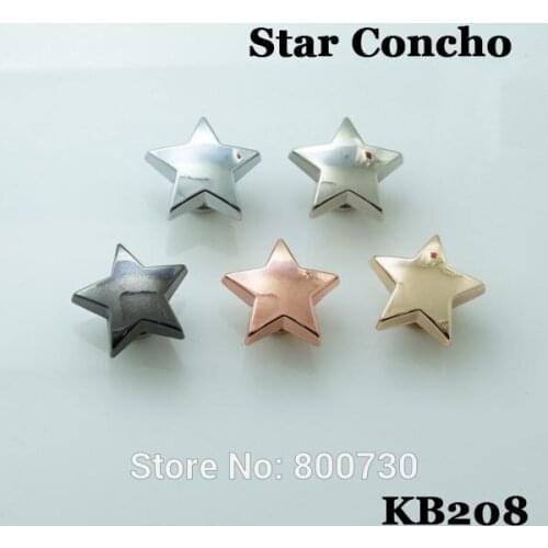 KB208) 10pc 3/4'' Star Conchos Screwback Star Concho Punk Rock DIY Accessory