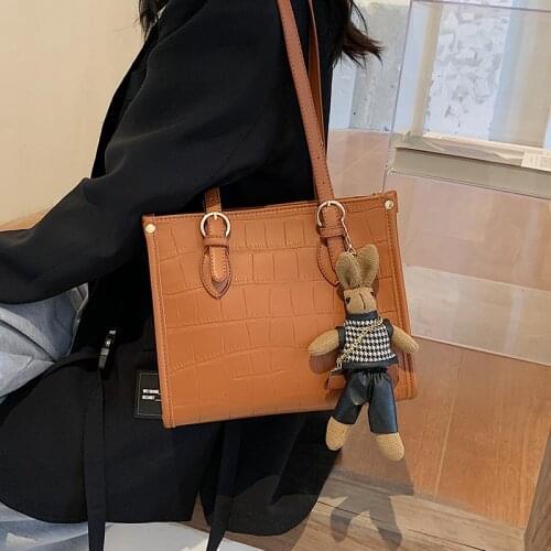 Korea Ulzzang Women bag Solid Women PU Leather Handbags Luxury ins Lady Hand Bags Purse Pocket Composite bags Big Tote Sac Bols