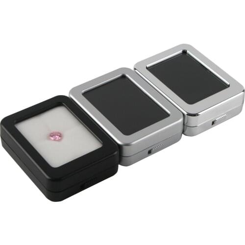 Factory price loose gemstone storage case jewelry gem display box diamond collection box