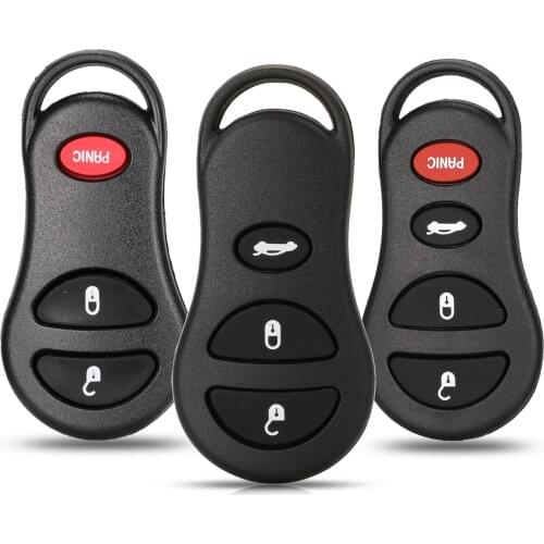 Kutery 3/4 Buttons Replacement Remote Car Key Shell Case Fob For Dodge Chrysler Sebring Jeep Liberty
