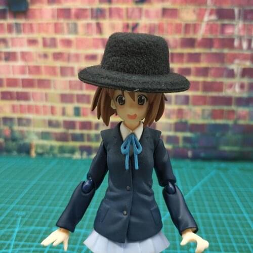 1/6 Soldier Model Trendy Retro Round-Brimmed Hat Top Hat Visor for 12" Movable Doll Accessories