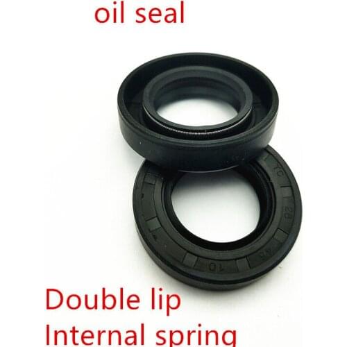 NBR framework oil seal TC55 57 58 60*78*7 8 9 10 12 13mm double lip with clamp spring