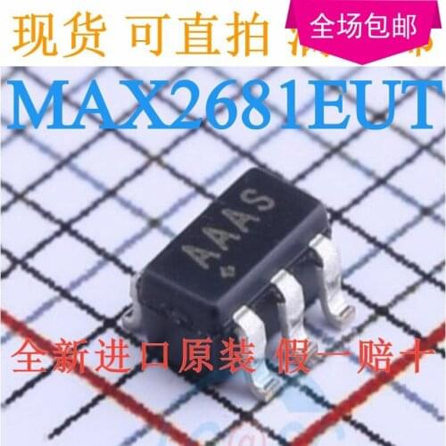 New 10pcs/lot MAX2681EUT SOT23-6 AAAS AX2681