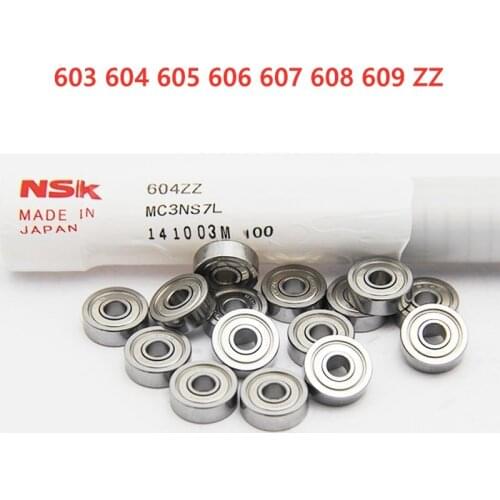 20pcs Original NSK high speed bearing 603 604 605 606 607 608 609 ZZ DDU 3*9*3 4*12*4 5*14*5 6*17*6 7*19*6 8*22*7 9*24*7 mm