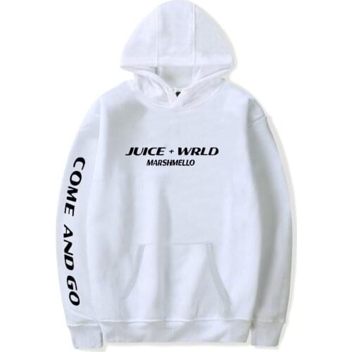 Popular White Hooded Juice WRLD Hoodies Men Sweatshirts Women Fashion Hip Hop Pullovers Autumn Boys Girls Casual Streetwear Tops