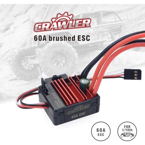 ​ Program Card SURPASS 5-Slot 540 Brushed Motor 16T & 60A ESC & LED for 1/10 RC Crawler