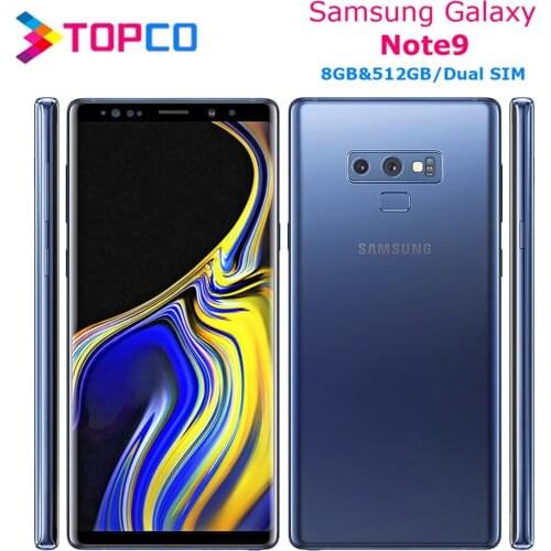 Samsung Galaxy Note9 n9600 Dual Sim Unlocked LTE Android Mobile Phone Octa Core 6.4" Dual 12MP&8MP RAM 8GB ROM 512GB NFC