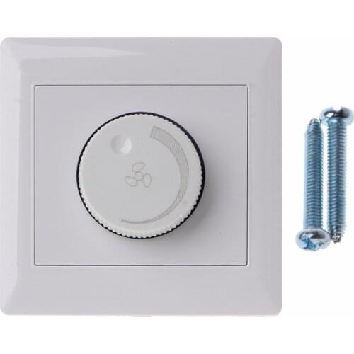 Adjustment Ceiling Fan Speed Control Switch Wall Button Dimmer Switch 220V 10A