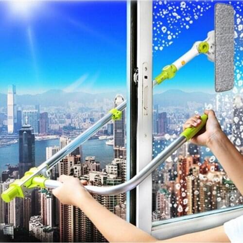 Window Mop Telescopic High Rise Double Sided Faced Glass Cleaner