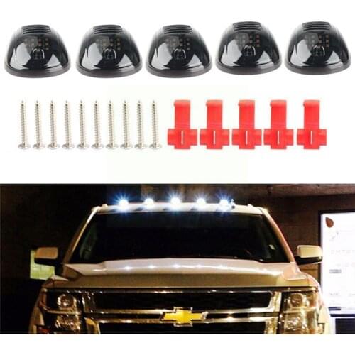 Smoked Lens Rooftop Cab White Running Light LED For Dodge 2500 1500 SUV 3500 RAM A7M5