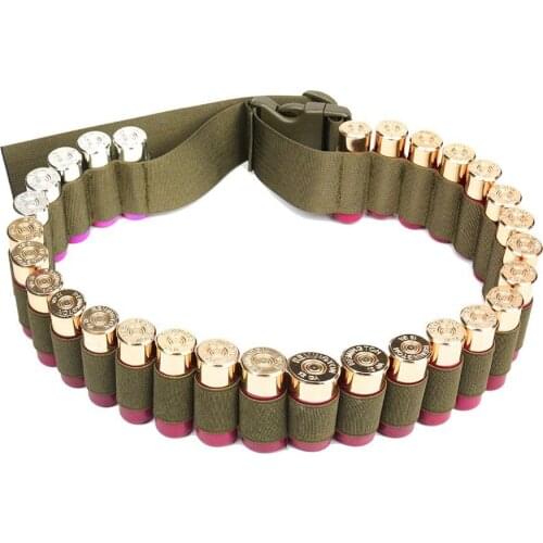 Tactical 27 Rounds Cartridge Shoulder Belt 12 Gauge Ammo Holder Outdoor Military Airsoft Hunting Gun Accessories Shell Belt