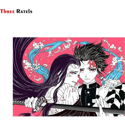 Three Ratels FC544 Kimetsu No Yaiba Decal Anime CAR Sticker Vinyl