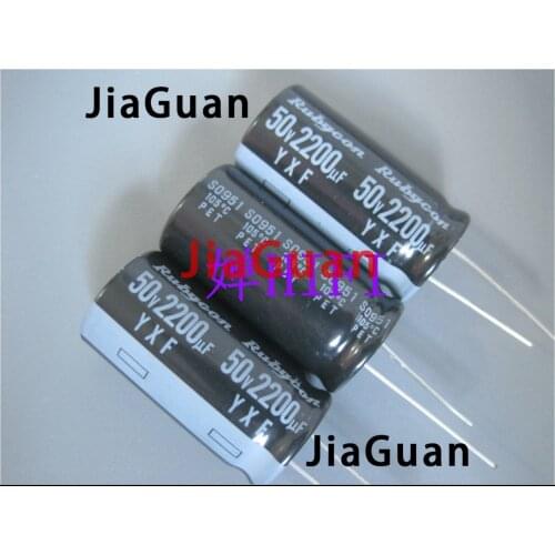 10PCS RUBYCON YXF 50v2200uf 18x35MM electrolytic capacitor 2200uf 50v yxf 2200uF/50V high frequency low resistance long life
