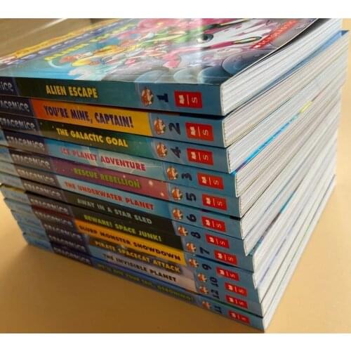 5-10 year 12 book/set Geronimo Stilton Spacemice English picture books Childrens bridge Chapter Book color illustration cartoon