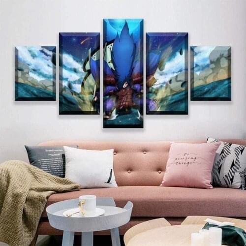 5 Piece Wall Art Canvas Prints Anime Manga Ninja Modular Pictures Figure Posters Modern Home Decor Bedroom Decoration Paintings