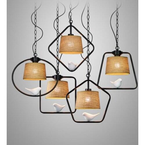 American restaurant designer single head bar creative personality lamp Nordic fat bird bird Pendant Lights LO7128 YM