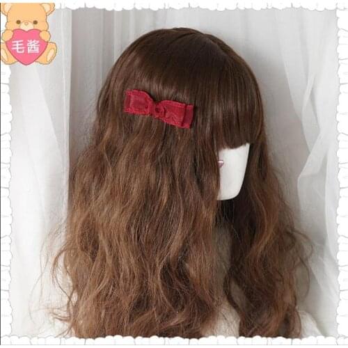 Bow Lace Cute Headwear Hair Accessories Side Clip Girl Cute Hairpin Lolita hair accessories B1346