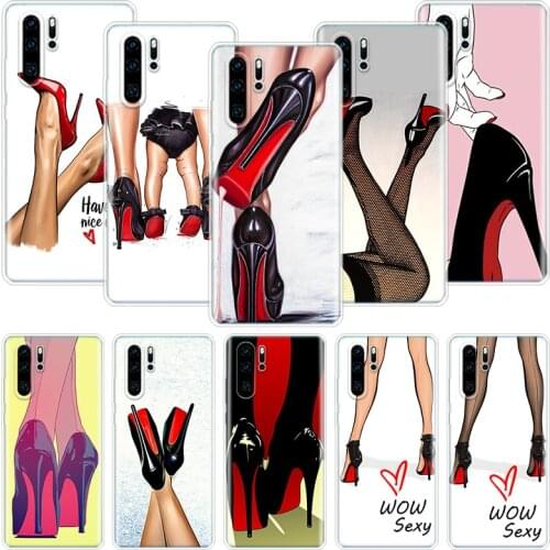 Red Bottom Sexy Phone Case For Huawei Honor 10 9 20 9X 8A 8X 8S 7A 7X Lite Pro 10i 20i Y5 Y6 Y7 Y9 2019 Cover Coque