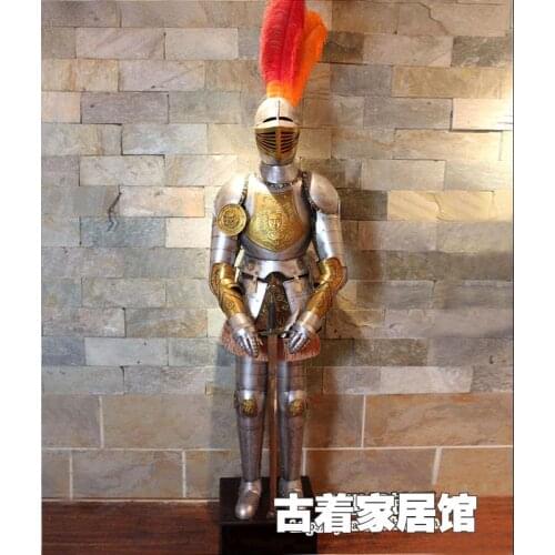 Macao Fengyun decorated knight armor / Retro Samurai armor iron bar / lobby 2m
