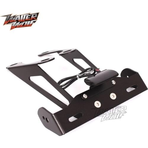 License Plate Holde For DUCATI MONSTER 1200R 2016-2019 18 Motorcycle Accessories CNC Rear Tail Tidy Fender Eliminator LED Light