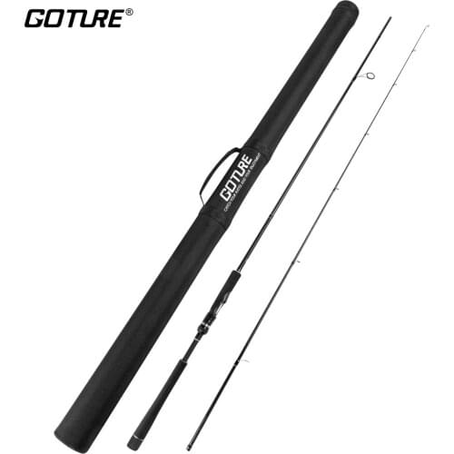 Goture Aerglo Fuji Spinning Fishing Rod 2.58m 2.70m 2 Sections Travel Ultra Light Spinning Lure 4.5g-11g M/MH Rod With Tube
