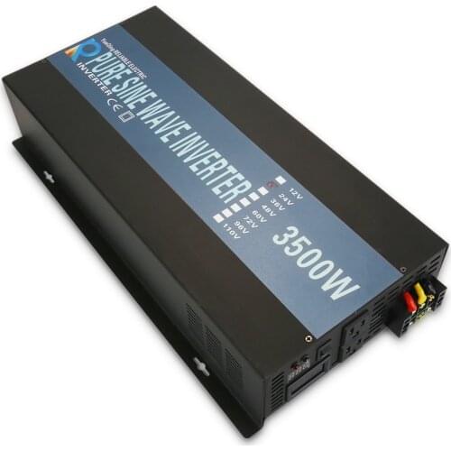 3500w Pure Sine Wave Solar Power Inverter Dc 12v 24v 48v To Ac 120v 220v Charger Controller Home Display Converter Off-grid Car