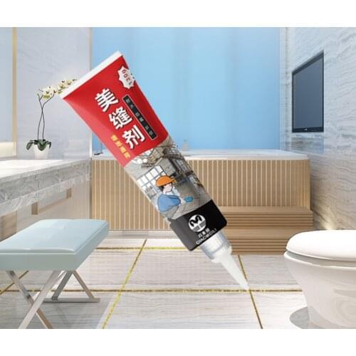 Beauty seaming agent tile floor tiles waterproof and mildew-proof caulking agent kitchen and bathroom pool side sealing agent