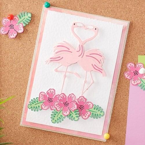 Panalisacraft Jungle Flamingo Metal Cutting Dies Craft Dies Scrapbooking Card Making Album Embossing Stencil Die Cut Decoration