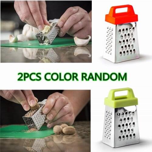 Mini Parmesan Cheese Grater Stainless Steel Professional 4 Side Box Grater for Garlic, Ginger,Chocolate Table Grater