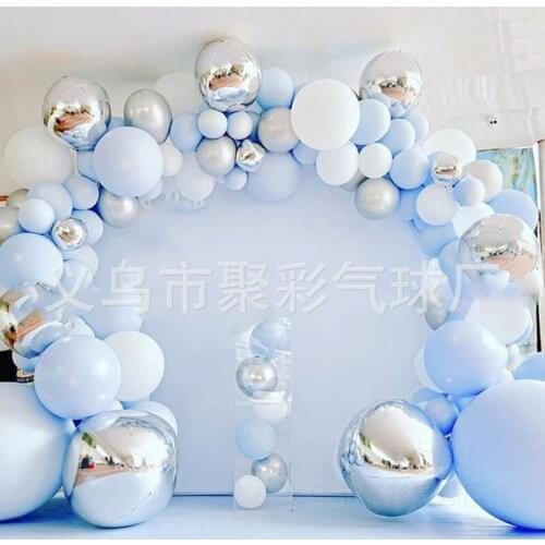 141Pcs 18 inch blue balloon chain set birthday party theme party decoration balloon