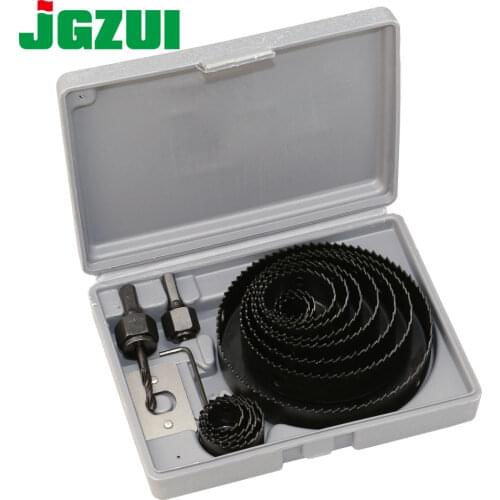 Hole Saw Cutting Set Kit Drilling Tool Wood Metal Cutter 19-127mm high quality Mandrels Saws Core Drill Bits Woodworking