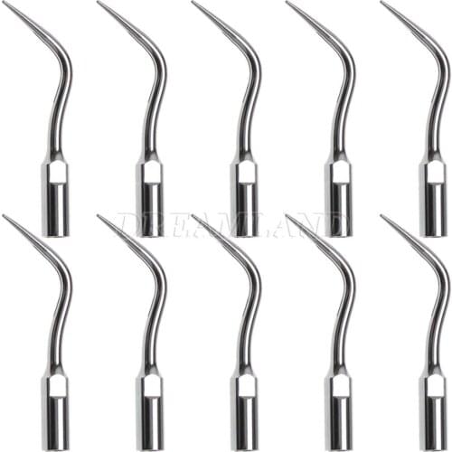 10PCS Dental Scaling Tips Ultrasonic Scaler Remove subingival calculus PD4 Tip Fit DTE SATELEC NSK