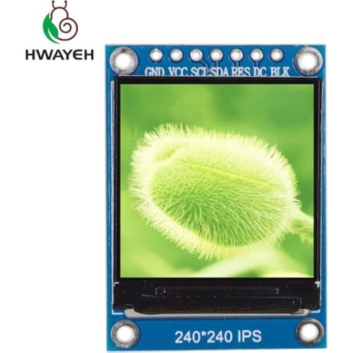 1.3 inch 7 pin IPS HD TFT ST7789 Drive IC 240*240 SPI Communication 3.3V Voltage 4Wire SPI Interface Full Color LCD OLED Display