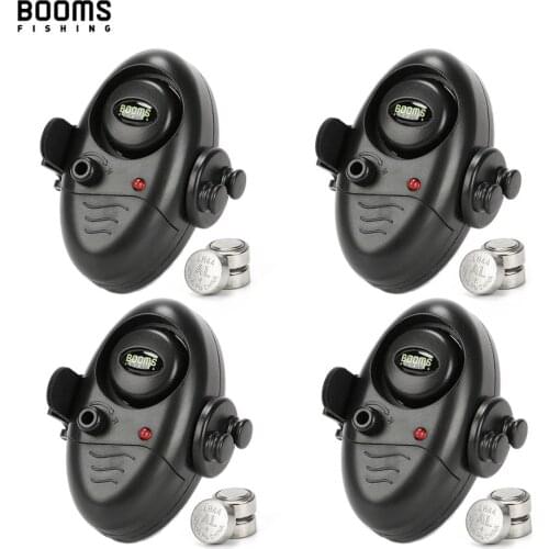 Booms Fishing E02 Bite Alarm Bell Portable Wireless Adjustable Sound Light Indicator