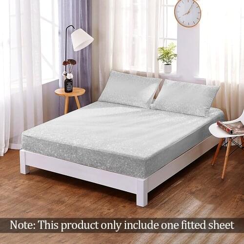 Customize Elastic Band Bed Sheet 3D Print Fashion Halo Shine Fitted Sheet Queen King Size Home Bedroom Decoration Adult 1pc