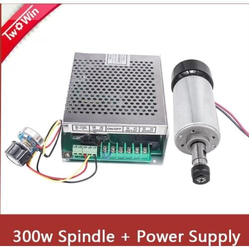 Air Cooled 0.5kw Air Cooled Spindle ER11 Chuck CNC 500W Spindle Motor + Power Supply Speed Governor For DIY CNC