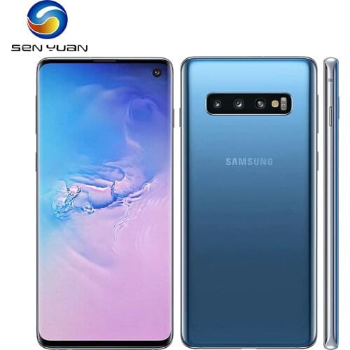 Samsung Galaxy S10 6.1" G973U G973F Smartphone Octa Core Snapdragon 855 3 Real Camera Fingerprint ID 8G RAM 128GB ROM phone