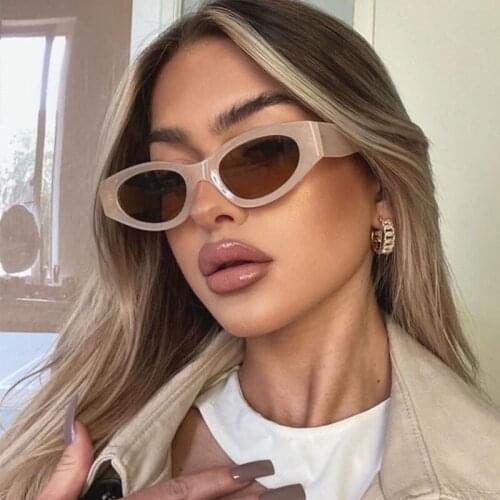 Ladies Small Rectangle Shades Sunglasses Women Fashion Brand Oval Sun Glasses For Female Men Gafas de Sol UV400