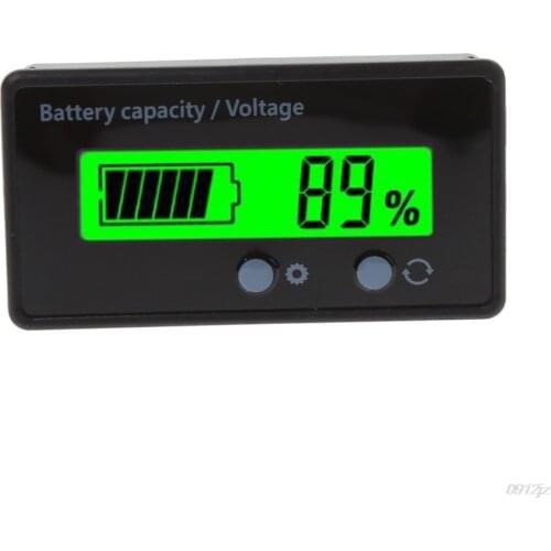 8-70V LCD Acid Lead Lithium Battery Capacity Indicator Voltmeter Voltage Battery Tester LED Display Battery Tester