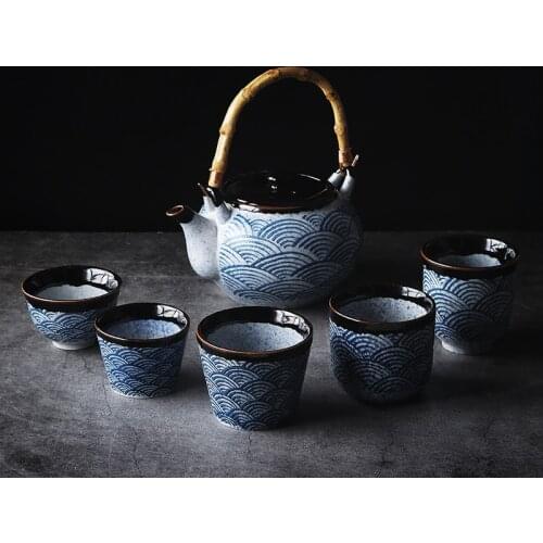 Japanese Style Household Teapot Ceramic Tea Cup Water Cup Restaurant Tea Pot