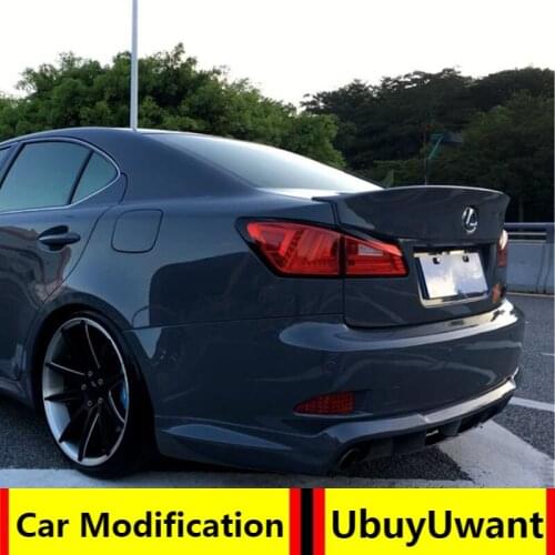 Carbon Fiber Rear Trunk Boot Duck Spoiler Back windshield Wing For Lexus IS IS250 IS300 IS350 2008-2013 Car Styling
