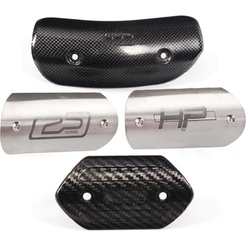 Carbon Fiber Motorcycle Exhaust Pipe Protector Heat Shield Cover Guard Anti-scalding Cover For CB650F Z900 TMAX530 CB400 XMAX300
