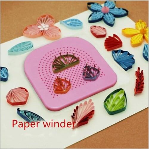 1 Pc 10.5*10.5 Cm Winding Paper Tools Manual Winding Disc With 20 Pieces Needles DIY Paper Craft Origami Scrapbooking Card Tools