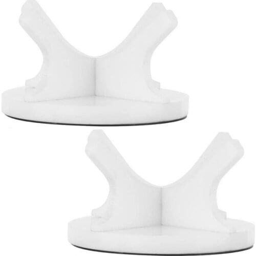 2PCS Small Tennis Softball Acrylic Ball Stand Holder Displaying Rack Golf Ball Rack 5.1x5.1x3cm Organizer Transparent Black