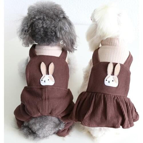 2021 Boy Dog Clothes Jumpsuit Girl Dog Clothing Dress Winter Couple Pet Outfit Garment Puppy Costume Warm Dog Apparel Coat Pants