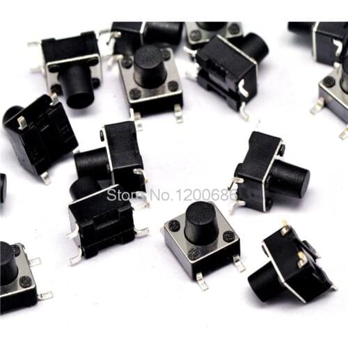 6 * 6 * 7MM touch switch patch 4 feet micro switch / button switch