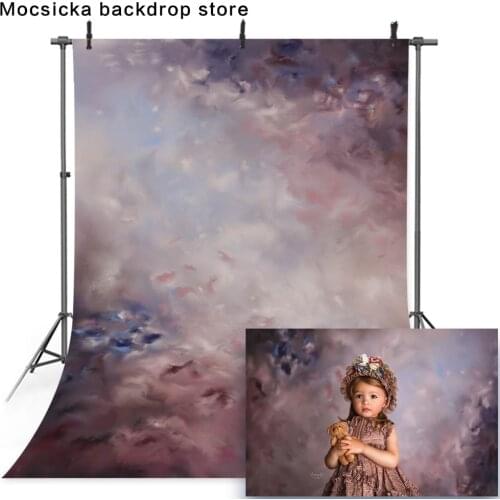 Abstract texture backdrop for newborn portrait photography oil painting vintage backgorund for photo studio