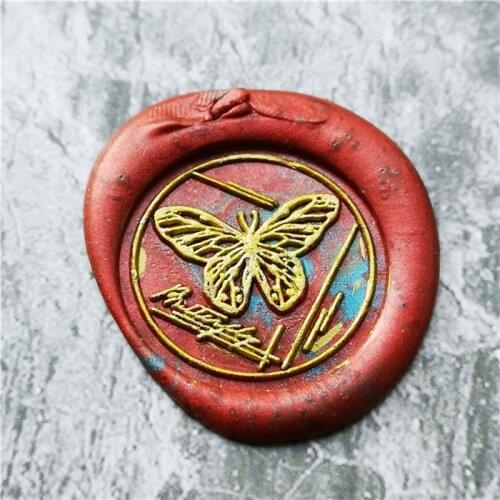 Butterfly Wax Seal Stamp head for seal stamps Retro Wood Stamp Sealing Wax Seal Stamp Wedding Decorative sealing Stamp wax seal