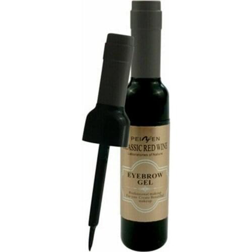 Wine Bottle Design Waterproof Eyebrow Tint Gel Peel Off Tattoo Cream Dark Eyebrow Dyeing Cream Brown/Brown/Gray Black Colors