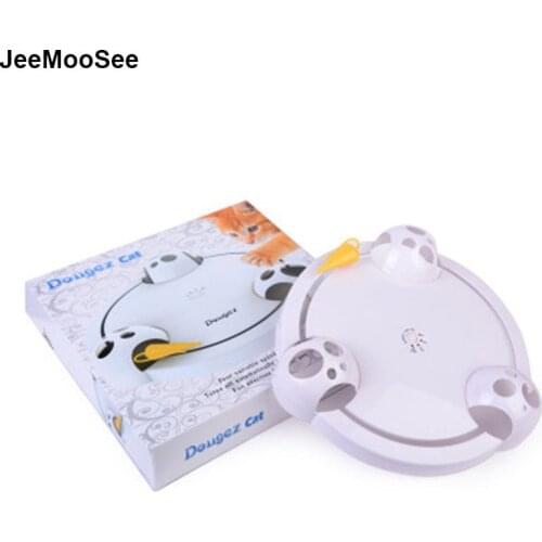 Electric Cat Toy Smart Pet Cat Toys Interactive Pounce Hide Seek Mouse Hunting Scratch Board Electric Amusement Plate 4 AugZ2
